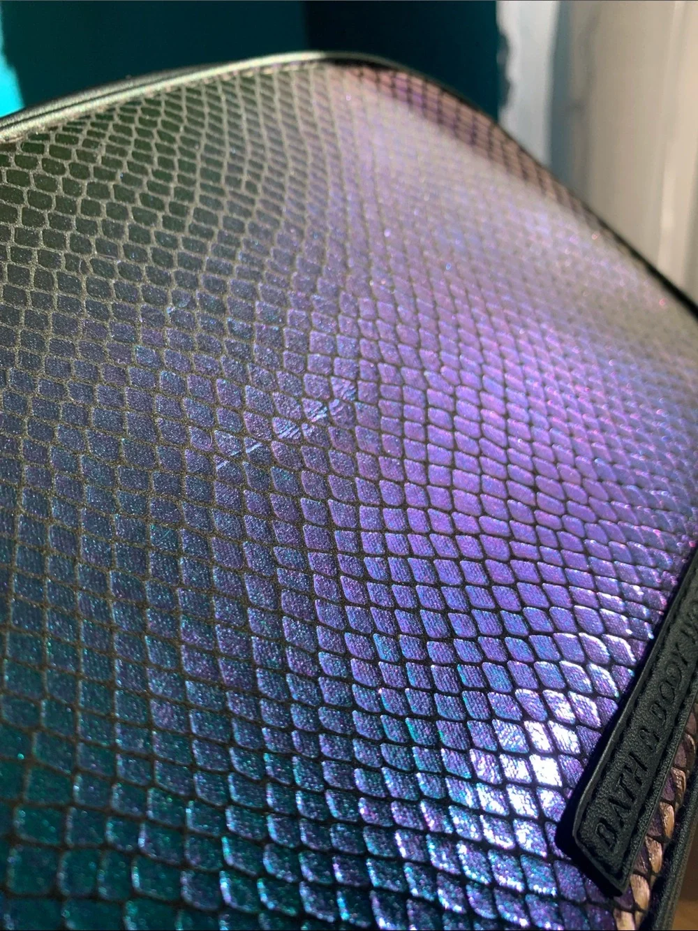 NWT BBW Holographic Iridescent Cosmetic Pouch Maleficent & Sanitizer Holder